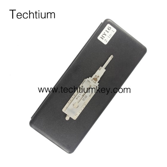 HY16 Original Lishi 2 in 1 lock pick decoder for all the cars using #50 blade (Hyundai New Elantra,Kia Freedy,Sportage)